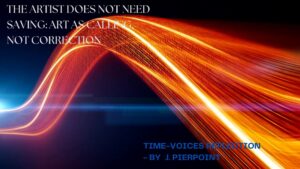 The Artist Does Not Need Saving: Art as Calling, Not Correction