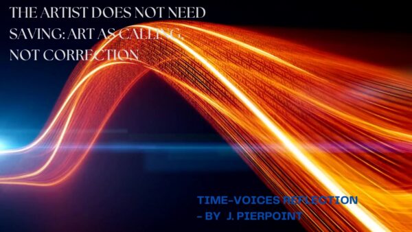The Artist Does Not Need Saving: Art as Calling, Not Correction